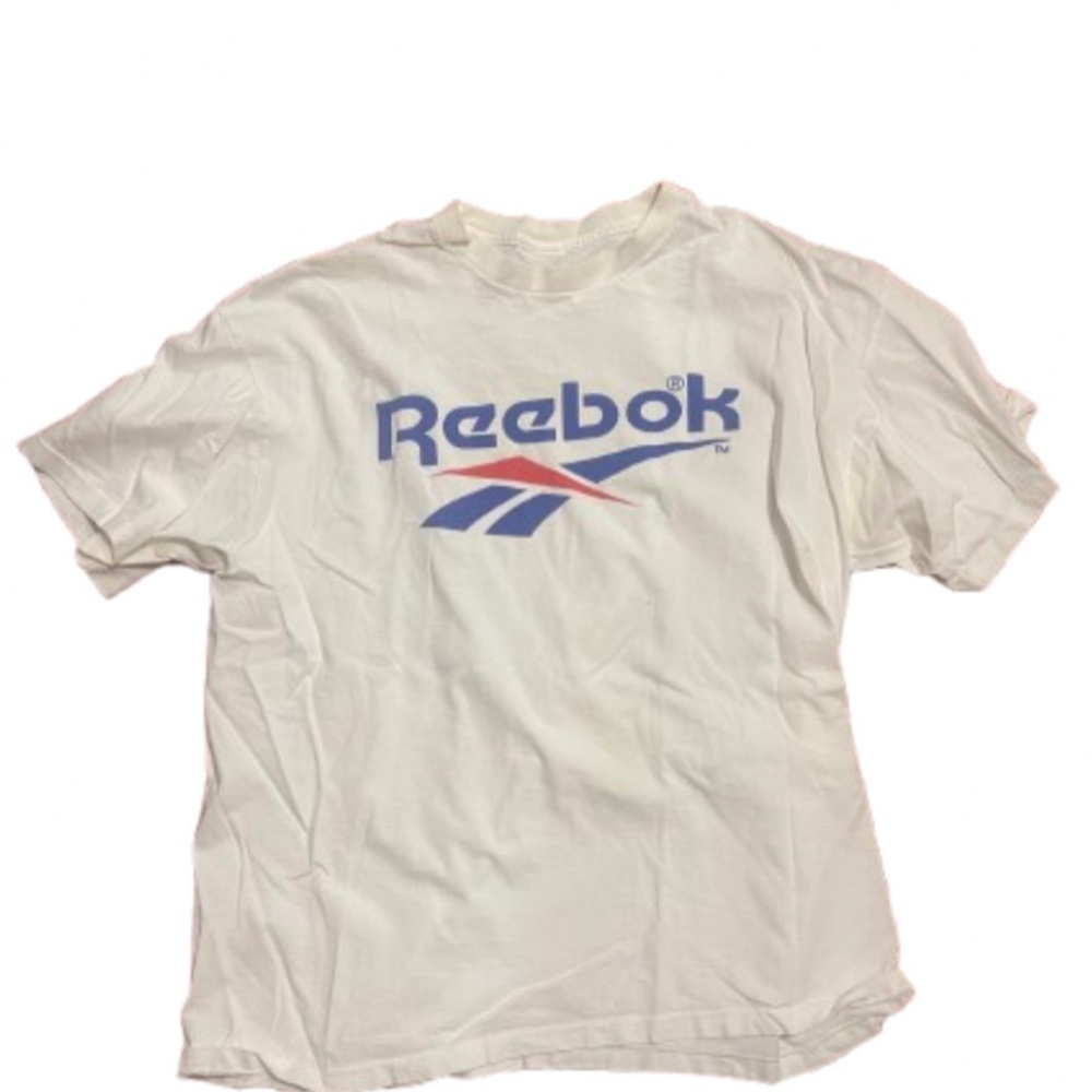 Reebok White Graphic T-Shirt vintage